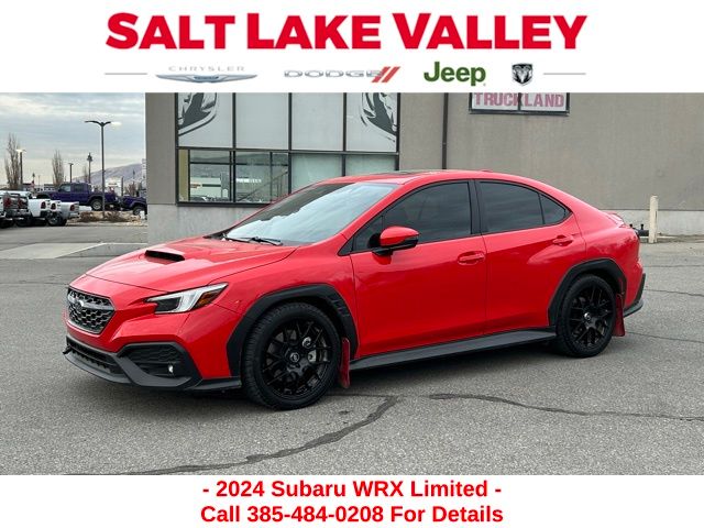 Ignition Red 2024 Subaru WRX Limited AWD Sedan All-Wheel Drive 6-Speed Manual