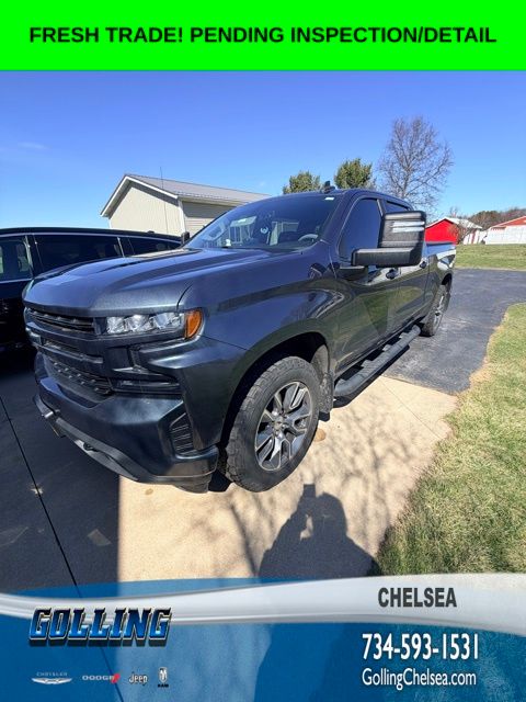 Shadow Gray Metallic 2021 Chevrolet Silverado 1500 RST Crew Cab 4WD Pickup Truck Four-Wheel Drive Automatic
