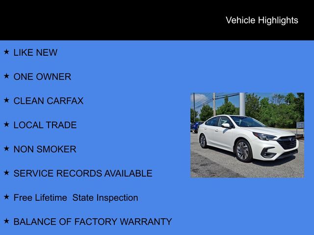 2025 Subaru Legacy Limited White at Rafferty Subaru
