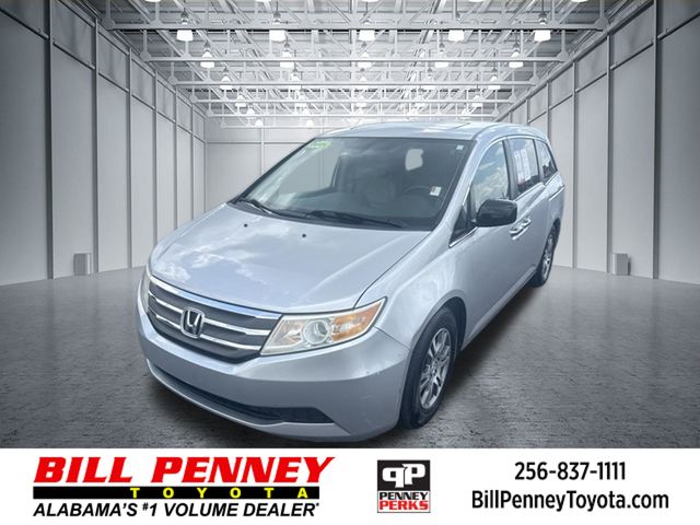 Silver 2013 Honda Odyssey Minivan Front-Wheel Drive 5-Speed Automatic