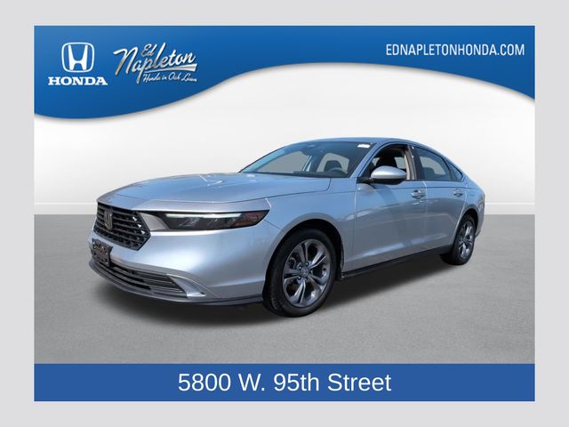 Solar Silver Metallic 2024 Honda Accord EX FWD Sedan Front-Wheel Drive Continuously Variable Transmission