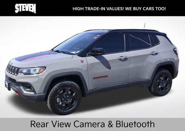 Sting-Gray Clearcoat 2023 Jeep Compass Trailhawk 4WD SUV / Crossover Four-Wheel Drive 8-Speed Automatic
