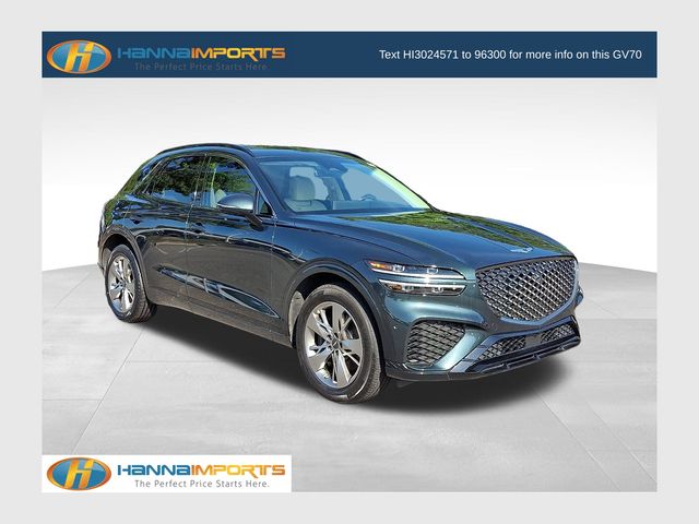 Cardiff Green 2022 Genesis GV70 SUV / Crossover All-Wheel Drive 8-Speed Automatic