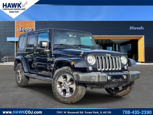 Black Clearcoat 2017 Jeep Wrangler Unlimited Sahara 4WD SUV / Crossover Four-Wheel Drive 5-Speed Automatic