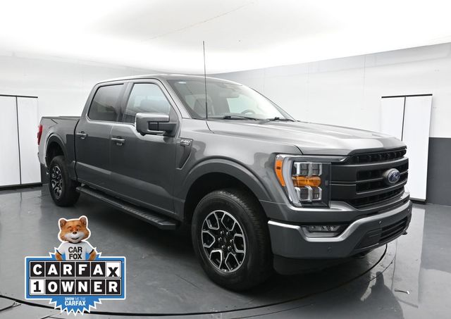 Gray Metallic 2023 Ford F-150 Lariat SuperCrew 4WD Pickup Truck Four-Wheel Drive Automatic