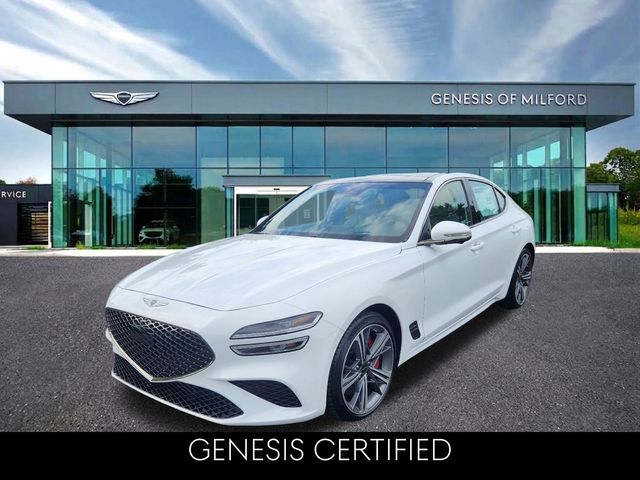 Alta White 2025 Genesis G70 Sedan Rear-Wheel Drive 8-Speed Automatic