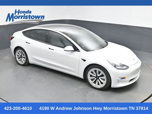 Pearl White 2021 Tesla Model 3 Long Range AWD Sedan All-Wheel Drive 1-Speed Automatic