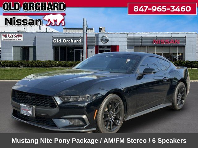 Black 2024 Ford Mustang Coupe Rear-Wheel Drive Automatic