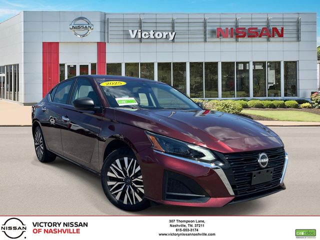 Garnet Pearl 2025 Nissan Altima 2.5 SV AWD Sedan All-Wheel Drive Continuously Variable Transmission
