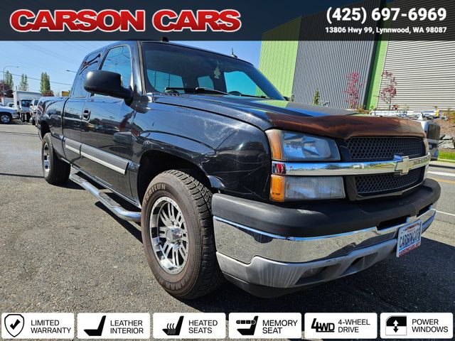 2005 Black Chevrolet Silverado 1500 for Sale In Lynnwood WA - Everett WA - Seattle WA at Carson Cars Stock 35604 VIN 1GCEK19Z35Z201532