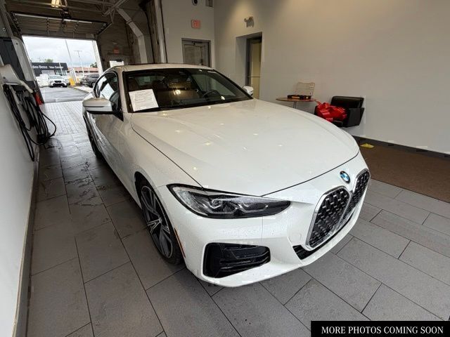 Mineral White Metallic 2024 BMW 4 Series Coupe All-Wheel Drive 8-Speed Automatic