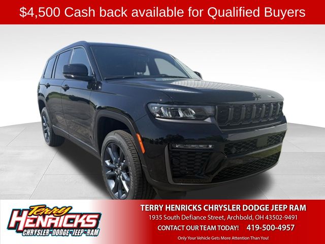 Diamond Black Crystal Pearlcoat 2026 Jeep Grand Cherokee L Four-Wheel Drive 8-Speed Automatic