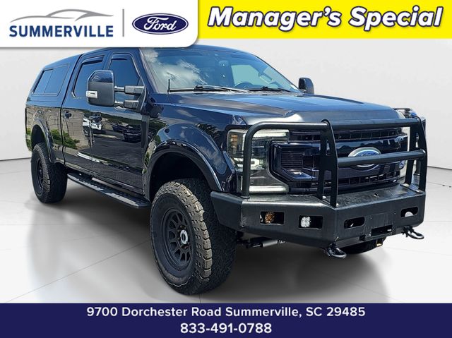Blue Metallic 2021 Ford F-250 Super Duty Pickup Truck Four-Wheel Drive Automatic