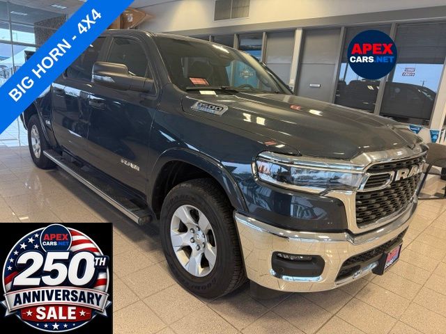 Forged Blue Metallic 2025 RAM 1500 Big Horn Crew Cab 4WD Pickup Truck Four-Wheel Drive 8-Speed Automatic