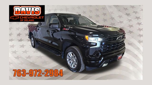 Black 2022 Chevrolet Silverado 1500 Pickup Truck Four-Wheel Drive Automatic
