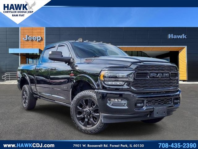 Diamond Black Crystal Pearlcoat 2022 RAM 2500 Limited Crew Cab 4WD Pickup Truck Four-Wheel Drive 6-Speed Automatic