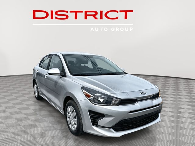 Silky Silver 2021 Kia Rio Sedan Front-Wheel Drive Continuously Variable Transmission