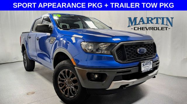 Lightning Blue 2019 Ford Ranger XLT SuperCrew RWD Pickup Truck 4X2 Automatic
