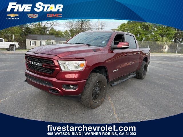 Delmonico Red Pearlcoat 2022 RAM 1500 Big Horn Crew Cab 4WD Pickup Truck Four-Wheel Drive 8-Speed Automatic