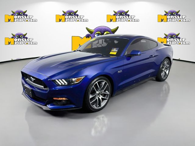 Blue 2016 Ford Mustang Coupe Rear-Wheel Drive 6-Speed Automatic
