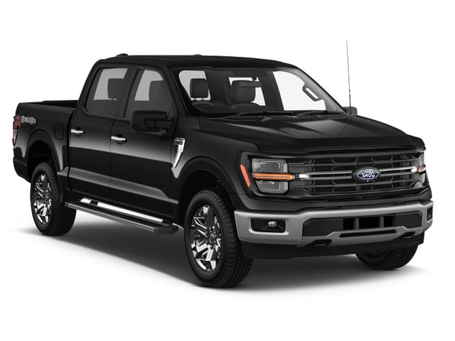 Agate Black Metallic 2024 Ford F-150 XLT SuperCrew 4WD Pickup Truck Four-Wheel Drive 10-Speed Automatic