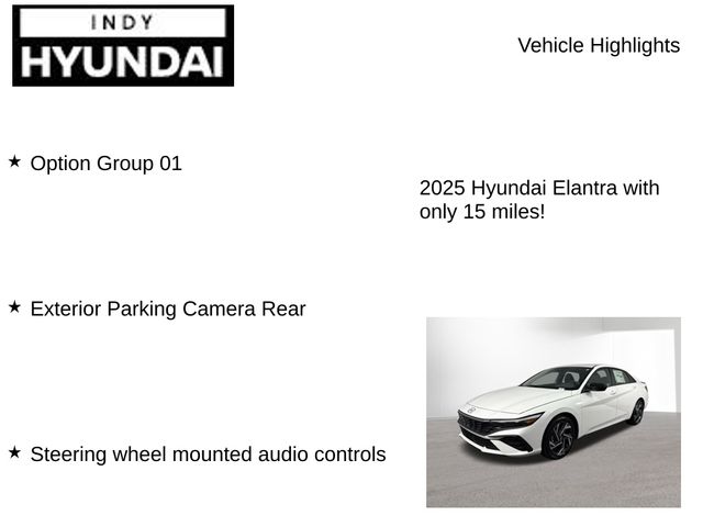 Used 2025 Hyundai Elantra For Sale in Indianapolis, IN