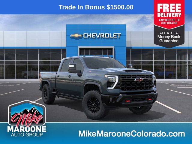 Cypress Gray 2026 Chevrolet Silverado 2500HD ZR2 Crew Cab 4WD Pickup Truck Four-Wheel Drive Automatic