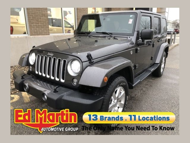 Gray (Granite Crystal Metallic Clearcoat) 2017 Jeep Wrangler Unlimited Sahara 4WD SUV / Crossover Four-Wheel Drive 5-Speed Automatic