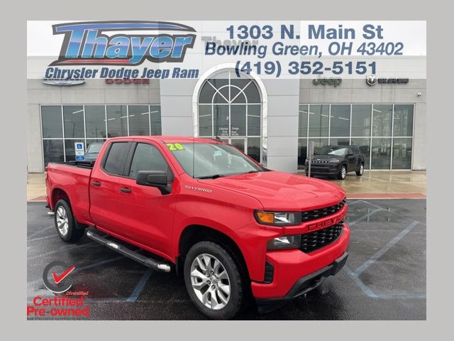 used 2020 Chevrolet Silverado 1500 Custom 4D Double Cab