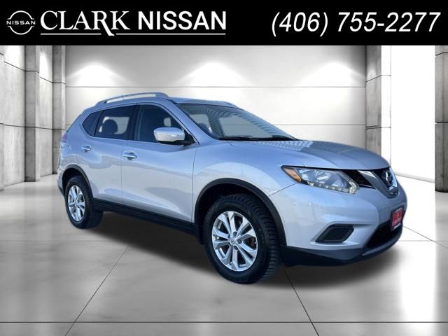 Brilliant Silver 2015 Nissan Rogue SV AWD SUV / Crossover All-Wheel Drive Continuously Variable Transmission