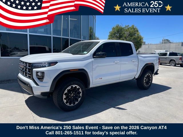 Summit White 2026 GMC Canyon Pickup Truck Four-Wheel Drive 8-Speed Automatic