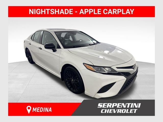 White 2019 Toyota Camry Sedan Front-Wheel Drive 8-Speed Automatic