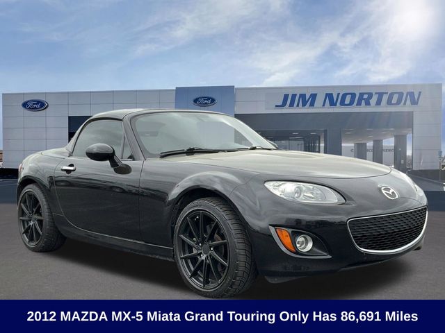Brilliant Black Clearcoat 2012 Mazda MX-5 Miata Grand Touring RWD with Power Hard Top Convertible Rear-Wheel Drive 6-Speed Automatic