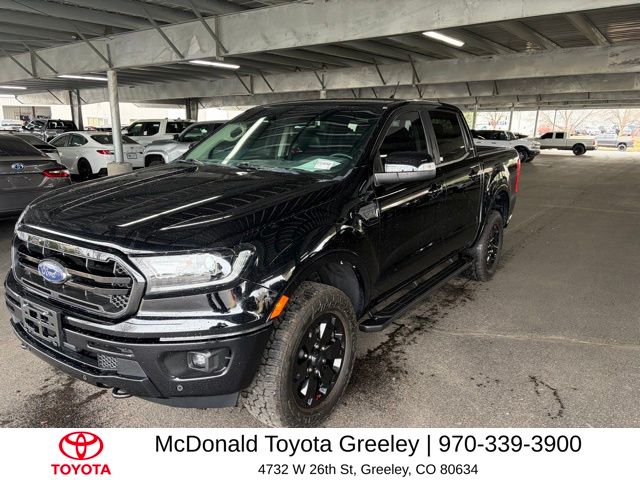 Shadow Black 2020 Ford Ranger Lariat SuperCrew 4WD Pickup Truck Four-Wheel Drive Automatic