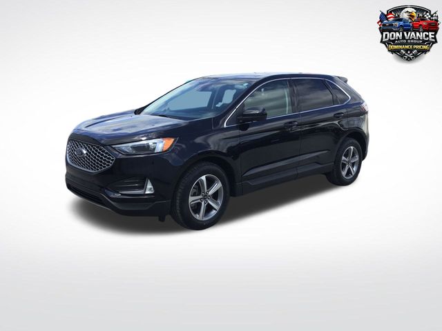 Black Metallic 2023 Ford Edge SEL AWD SUV / Crossover All-Wheel Drive 8-Speed Automatic