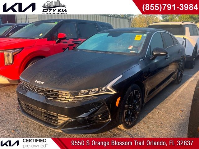 Ebony Black 2023 Kia K5 GT-Line FWD Sedan Front-Wheel Drive 8-Speed Automatic