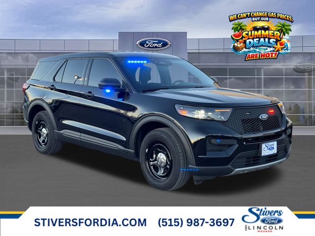 Agate Black 2025 Ford Explorer Hybrid Police Interceptor Utility AWD SUV / Crossover All-Wheel Drive Automatic