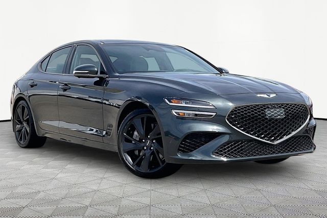 Hallasan Green 2023 Genesis G70 3.3T RWD Sedan Rear-Wheel Drive 8-Speed Automatic