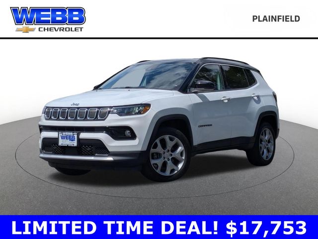 Bright White Clearcoat 2022 Jeep Compass SUV / Crossover Four-Wheel Drive 9-Speed Automatic