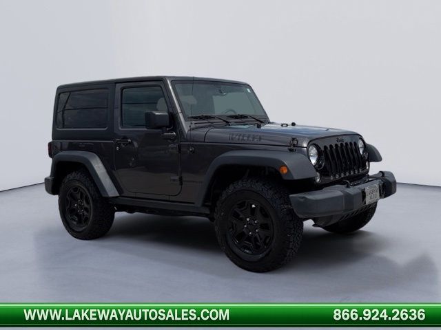 Gray (Granite Crystal Metallic Clearcoat) 2016 Jeep Wrangler SUV / Crossover Four-Wheel Drive 6-Speed Manual