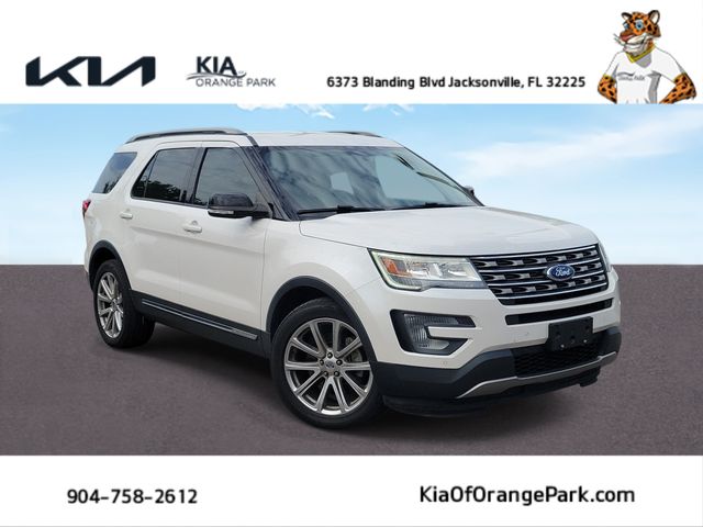White Platinum Clearcoat Metallic 2017 Ford Explorer SUV / Crossover Front-Wheel Drive 6-Speed Automatic