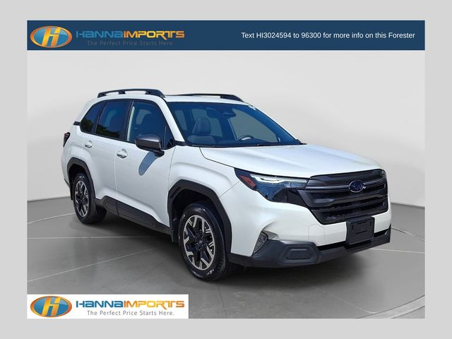Crystal White Pearl 2025 Subaru Forester SUV / Crossover All-Wheel Drive Continuously Variable Transmission