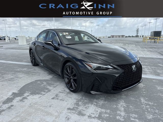 Black (Caviar) 2024 Lexus IS 350 F Sport Design RWD Sedan Rear-Wheel Drive 8-Speed Automatic