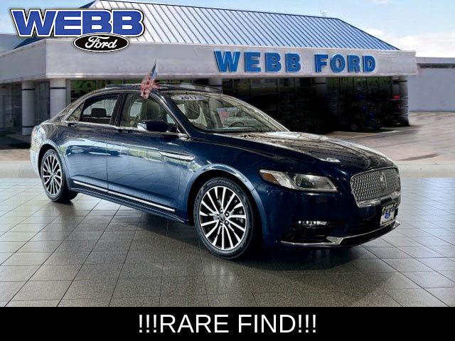 Midnight Sapphire Blue Metallic 2017 Lincoln Continental Sedan All-Wheel Drive 6-Speed Automatic