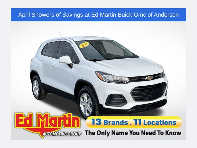 Summit White 2021 Chevrolet Trax LS AWD SUV / Crossover All-Wheel Drive 6-Speed Automatic