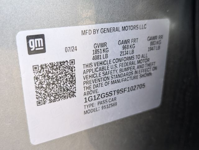 2025 Chevrolet Malibu RS Gray at Monument Chevrolet