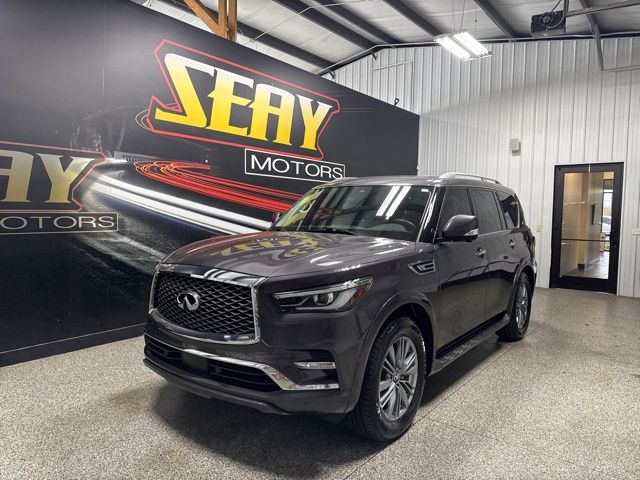 Anthracite Gray 2023 INFINITI QX80 Luxe 4WD SUV / Crossover All-Wheel Drive 7-Speed Automatic