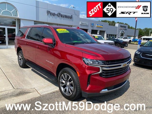 Cherry Red Tintcoat 2021 Chevrolet Suburban SUV / Crossover Four-Wheel Drive