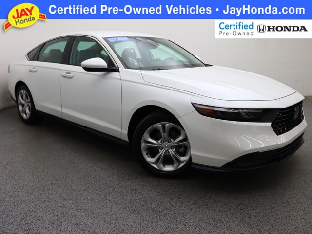 Platinum White Pearl 2024 Honda Accord Sedan Front-Wheel Drive Continuously Variable Transmission