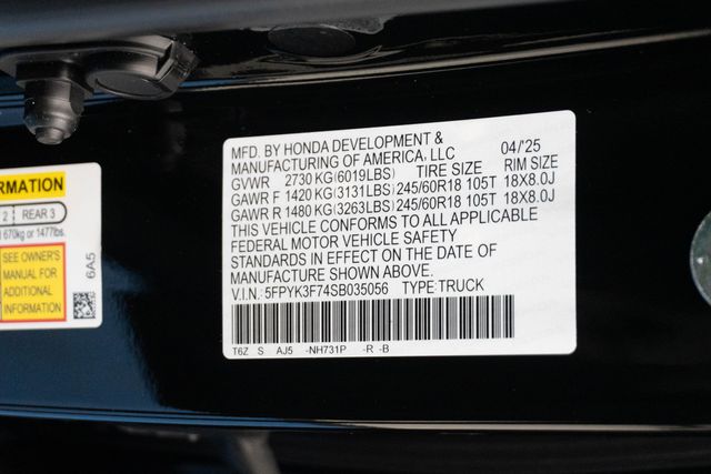 Used 2025 Honda Ridgeline Truck